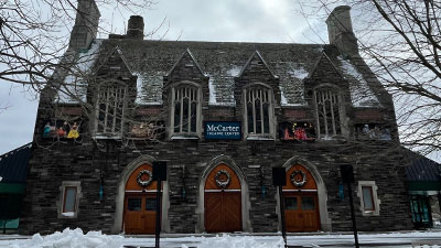 McCarter Theatre Center in winter.